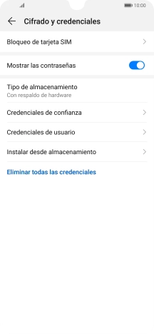Pulsa Bloqueo de tarjeta SIM. Pulsa Bloqueo de tarjeta SIM.