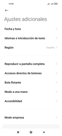 Pulsa Fecha y hora. Pulsa Fecha y hora.