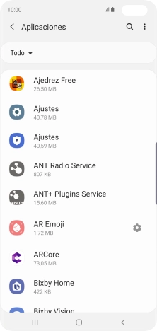 Pulsa la app deseada. Pulsa la app deseada.