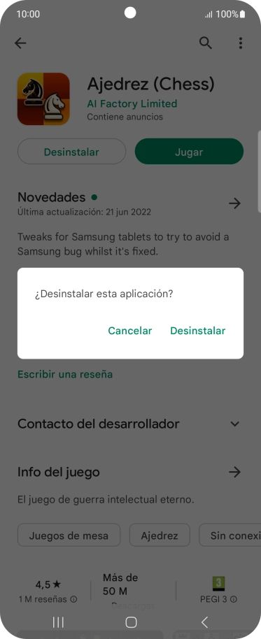 Pulsa Desinstalar. Pulsa Desinstalar.