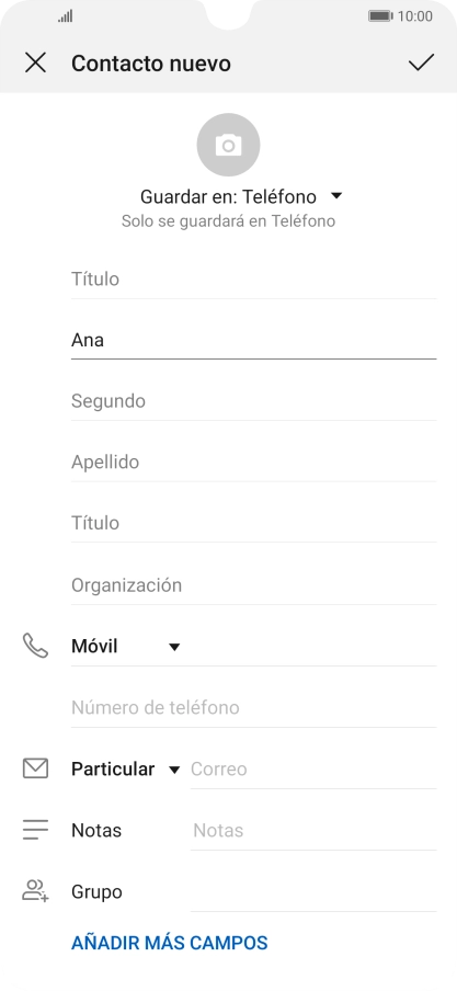 Pulsa Apellido e introduce el apellido. Pulsa Apellido e introduce el apellido.