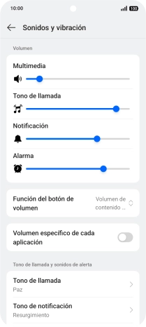 Pulsa Tono de llamada. Pulsa Tono de llamada.