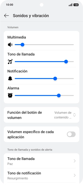 Pulsa Tono de llamada. Pulsa Tono de llamada.