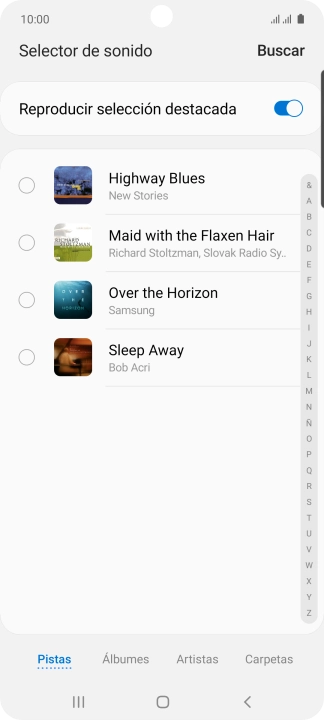 Pulsa los timbres de llamada deseados para escucharlos. Pulsa los timbres de llamada deseados para escucharlos.