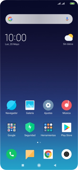 Cuando el icono de carga de batería aparece en la pantalla, el teléfono se está cargando. Cuando el icono de carga de batería aparece en la pantalla, el teléfono se está cargando.