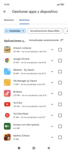 Pulsa la app deseada. Pulsa la app deseada.