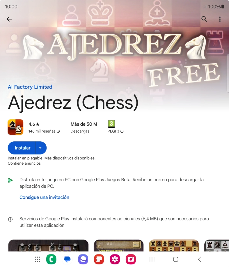 Pulsa Instalar y sigue las indicaciones de la pantalla para instalar la app. Pulsa Instalar y sigue las indicaciones de la pantalla para instalar la app.