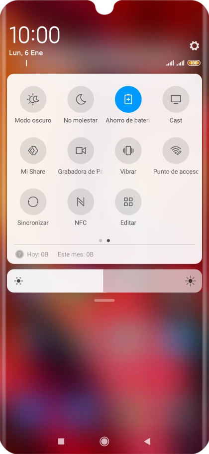 Pulsa la tecla de inicio para terminar y regresar a la pantalla de inicio. Pulsa la tecla de inicio para terminar y regresar a la pantalla de inicio.