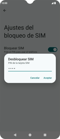 Introduce tu código PIN y pulsa Aceptar. Introduce tu código PIN y pulsa Aceptar.