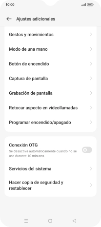 Pulsa Hacer copia de seguridad y restablecer. Pulsa Hacer copia de seguridad y restablecer.