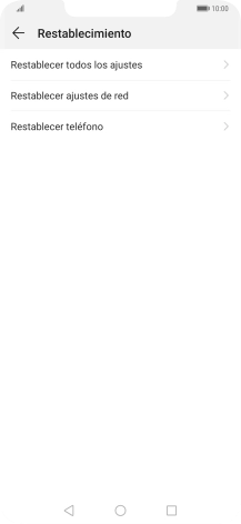 Pulsa Restablecer teléfono. Pulsa Restablecer teléfono.