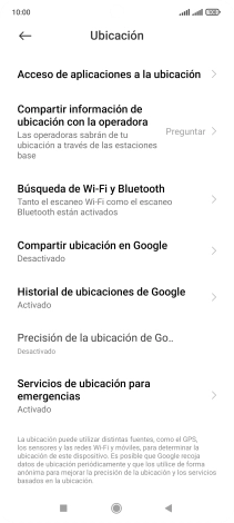 Pulsa Acceso de aplicaciones a la ubicación. Pulsa Acceso de aplicaciones a la ubicación.