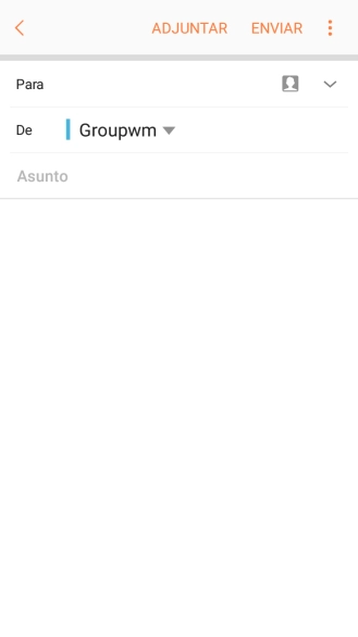 Pulsa en el campo de búsqueda e introduce las primeras letras del nombre del destinatario deseado. Pulsa en el campo de búsqueda e introduce las primeras letras del nombre del destinatario deseado.