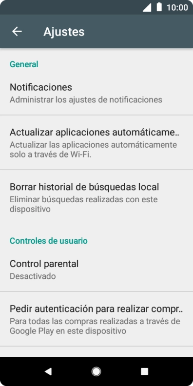 Pulsa Actualizar aplicaciones automáticamente. Pulsa Actualizar aplicaciones automáticamente.