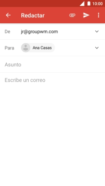 Pulsa Asunto e introduce el asunto deseado. Pulsa Asunto e introduce el asunto deseado.