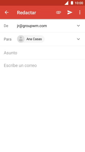 Pulsa Asunto e introduce el asunto deseado. Pulsa Asunto e introduce el asunto deseado.