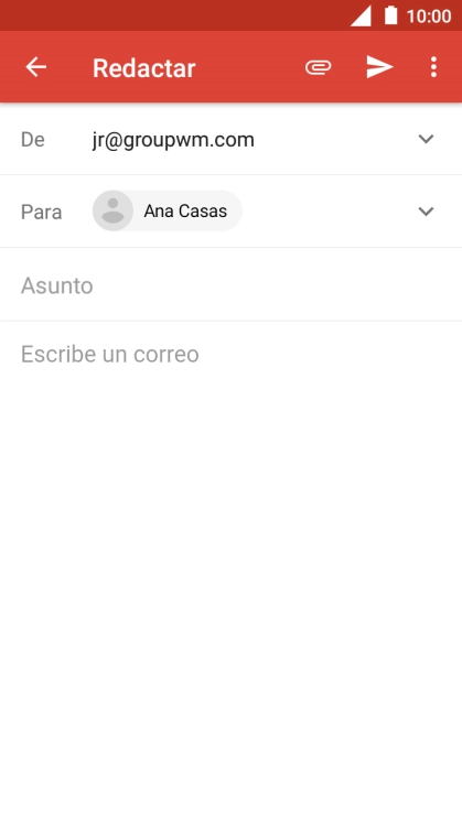 Pulsa Asunto e introduce el asunto deseado. Pulsa Asunto e introduce el asunto deseado.