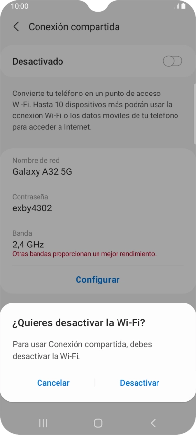 Pulsa Desactivar. Pulsa Desactivar.