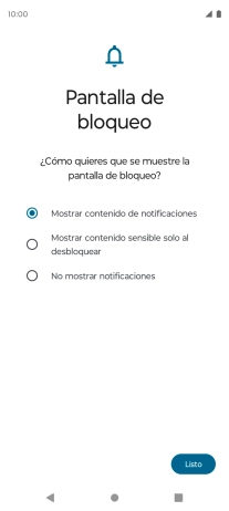 Pulsa el ajuste deseado. Pulsa el ajuste deseado.