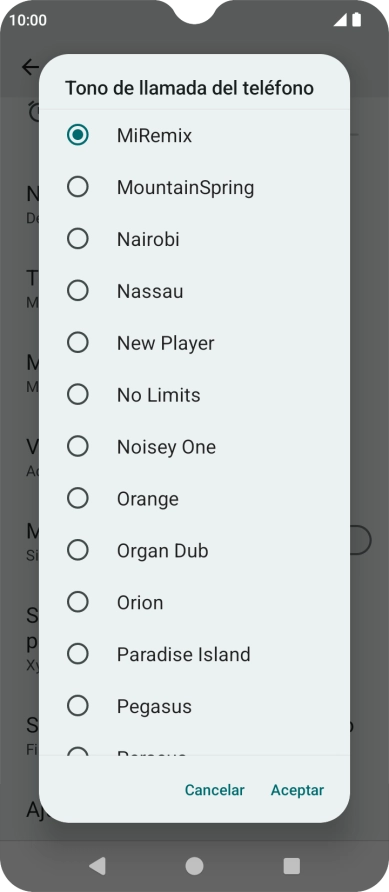Pulsa los timbres de llamada deseados para escucharlos. Pulsa los timbres de llamada deseados para escucharlos.