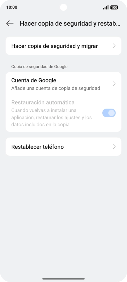 Pulsa Restablecer teléfono. Pulsa Restablecer teléfono.