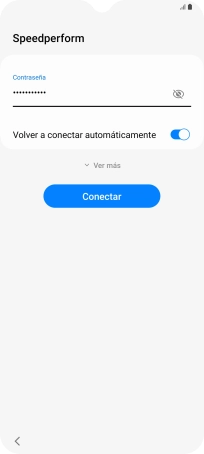 Introduce la contraseña de la red wifi y pulsa Conectar. Introduce la contraseña de la red wifi y pulsa Conectar.