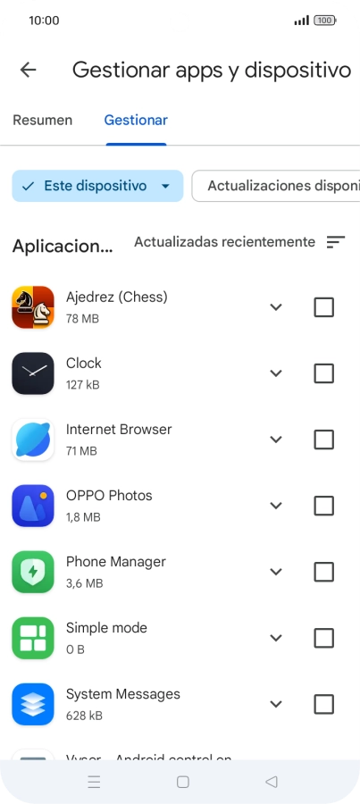 Pulsa la app deseada. Pulsa la app deseada.