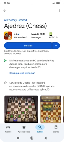 Pulsa Instalar y sigue las indicaciones de la pantalla para instalar la app. Pulsa Instalar y sigue las indicaciones de la pantalla para instalar la app.