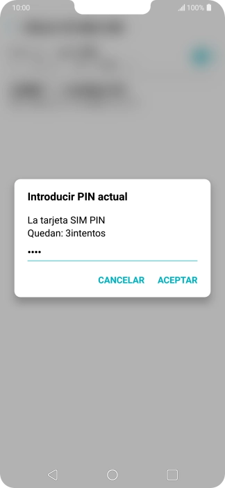 Introduce tu código PIN y pulsa ACEPTAR. Introduce tu código PIN y pulsa ACEPTAR.