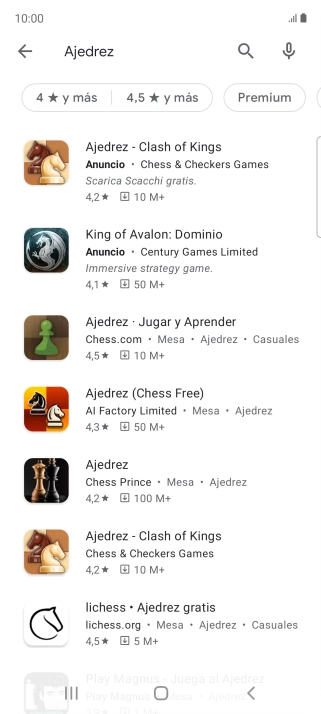 Pulsa la app deseada. Pulsa la app deseada.