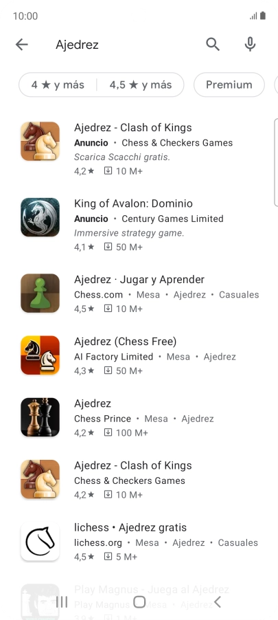 Pulsa la app deseada. Pulsa la app deseada.
