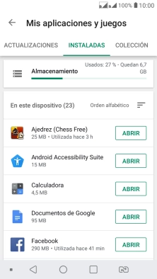 Pulsa la app deseada. Pulsa la app deseada.