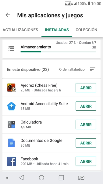 Pulsa la app deseada. Pulsa la app deseada.