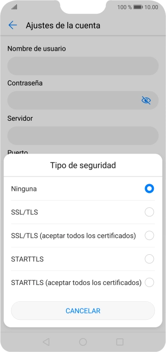 Pulsa Ninguna para desactivar la función. Pulsa Ninguna para desactivar la función.