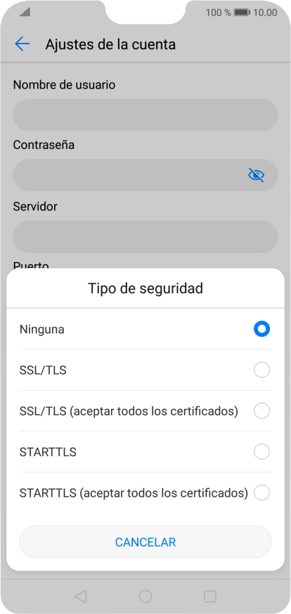 Pulsa Ninguna para desactivar la función. Pulsa Ninguna para desactivar la función.