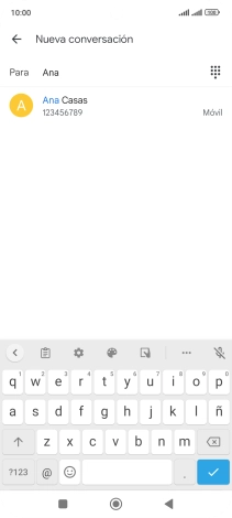 Pulsa el contacto deseado. Pulsa el contacto deseado.