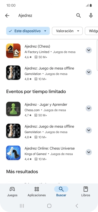 Pulsa la app deseada. Pulsa la app deseada.