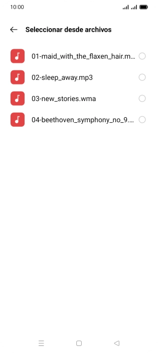 Pulsa los timbres de llamada deseados para escucharlos. Pulsa los timbres de llamada deseados para escucharlos.