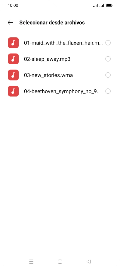 Pulsa los timbres de llamada deseados para escucharlos. Pulsa los timbres de llamada deseados para escucharlos.