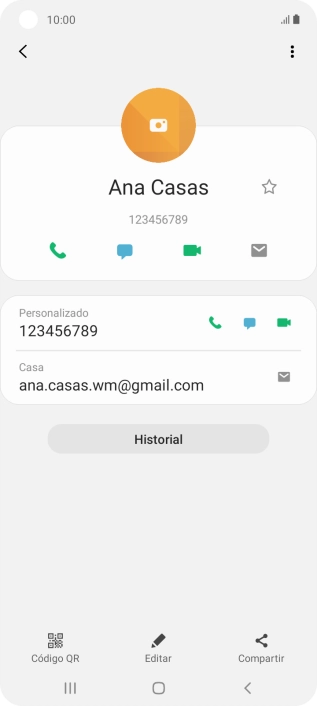 Pulsa el icono de llamada junto al número deseado. Pulsa el icono de llamada junto al número deseado.