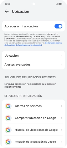 Pulsa Ubicación. Pulsa Ubicación.