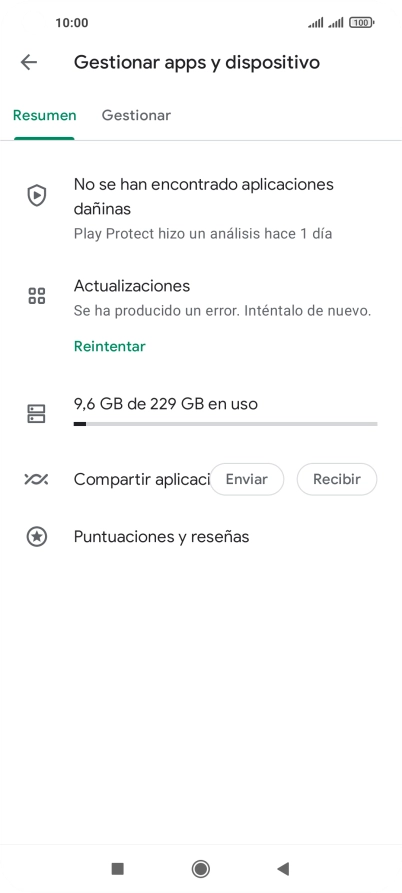 Pulsa Gestionar. Pulsa Gestionar.