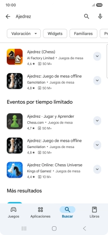 Pulsa la app deseada. Pulsa la app deseada.