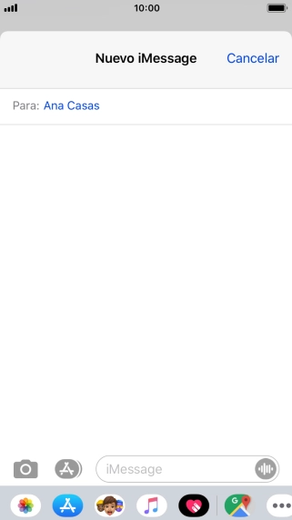 También puedes enviar fotografías, vídeos, mensajes de sonido y diferentes efectos en el iMessage. Sigue las indicaciones de la pantalla para enviar tu iMessage con el contenido deseado. También puedes enviar fotografías, vídeos, mensajes de sonido y diferentes efectos en el iMessage. Sigue las indicaciones de la pantalla para enviar tu iMessage con el contenido deseado.