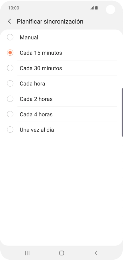 Pulsa el ajuste deseado. Pulsa el ajuste deseado.