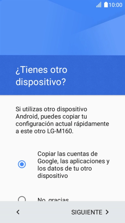 Pulsa SIGUIENTE. Pulsa SIGUIENTE.