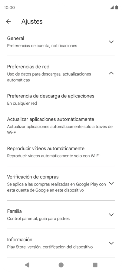 Pulsa Actualizar aplicaciones automáticamente. Pulsa Actualizar aplicaciones automáticamente.