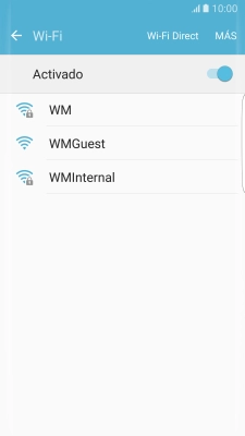 Pulsa la red wifi deseada. Pulsa la red wifi deseada.