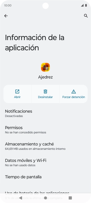 Pulsa Almacenamiento y caché. Pulsa Almacenamiento y caché.