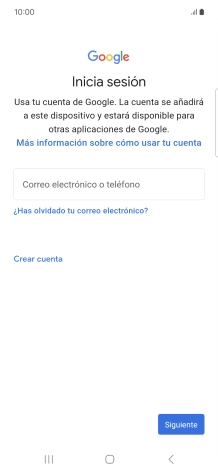 Si no tienes una cuenta de Google, pulsa Crear cuenta y sigue las indicaciones de la pantalla para ver cómo crear una cuenta nueva. Si no tienes una cuenta de Google, pulsa Crear cuenta y sigue las indicaciones de la pantalla para ver cómo crear una cuenta nueva.